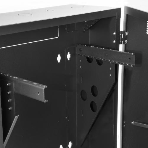 Rack vertical Startech RK630WALVS, 6U, Black