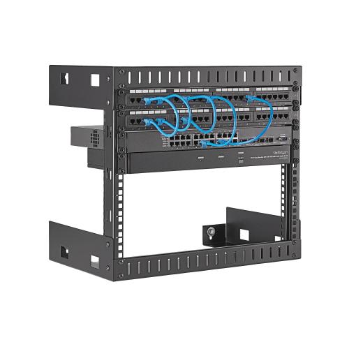 Suport rack Startech RK812WALLO, 8U, Black