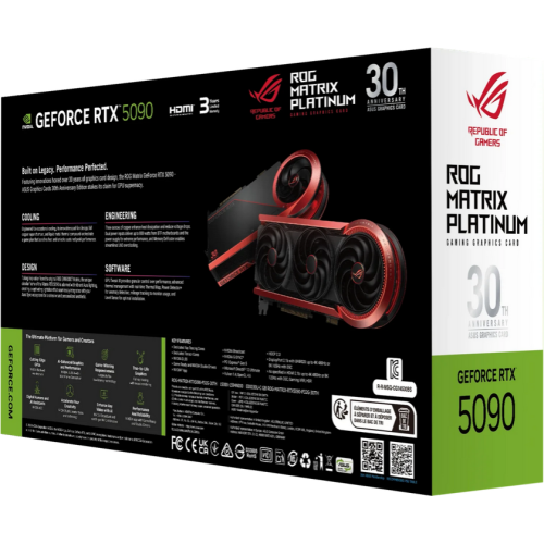 VGA PCIE16 RTX5090 32GB GDDR7/MATRIX-RTX5090-P32G-30TH ASUS
