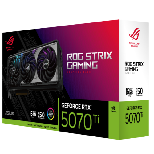 Placa video ASUS nVidia GeForce RTX 5070 Ti ROG STRIX 16GB, GDDR7, 256 bit
