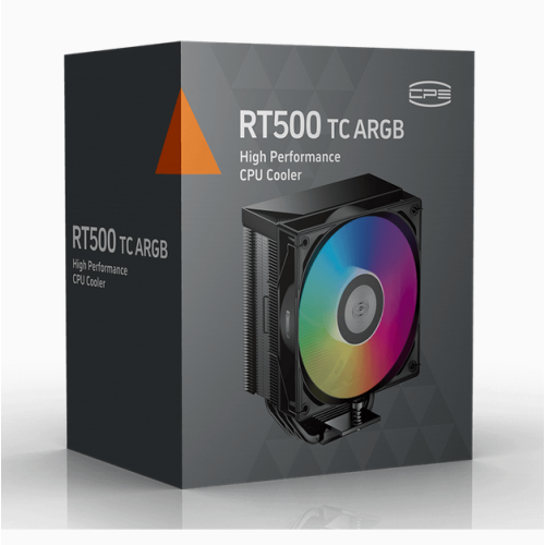 Cooler procesor PcCOOLER RT500 TC ARGB, ARGB LED, 120 mm, Black