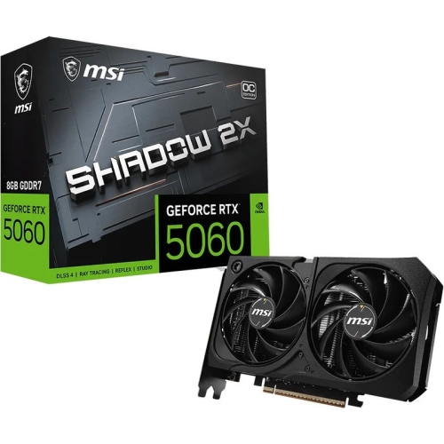 MSI Video Card NVIDIA GeForce RTX 5060 8G SHADOW 2X OC MAX