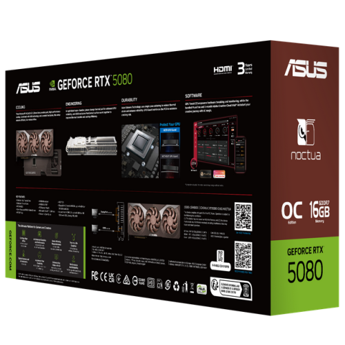 VGA PCIE16 RTX5080 16GB GDDR7/RTX5080-O16G-NOCTUA ASUS