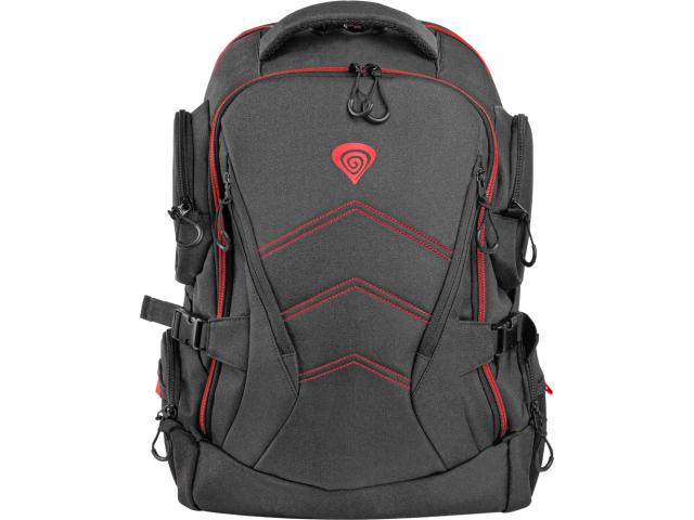 Rucsac Natec Genesis Pallad 550 pentru laptop de 17.3inch, Black-Red