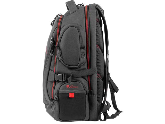 Rucsac Natec Genesis Pallad 550 pentru laptop de 17.3inch, Black-Red