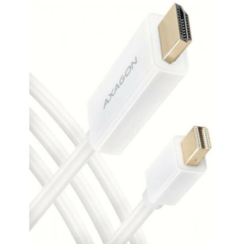 Cablu Axagon RVDM-HI14C2W, Mini Displayport - HDMI, 1.8m, White