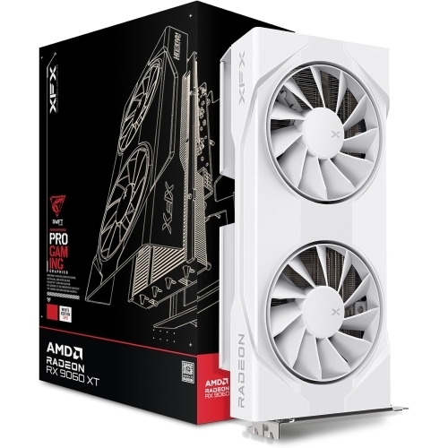 Placa video XFX AMD Radeon RX 9060 XT Swift OC White 8GB, GDDR6, 128 bit