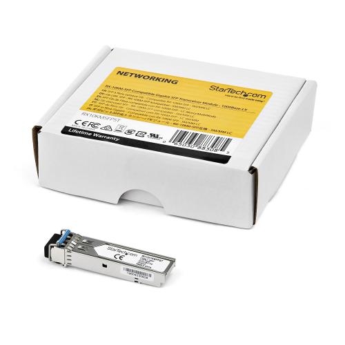 Transceiver Startech SFP 1GB RX10KMSFPST, 1310 nm, Single-Mode / Multi-Mode, DDM, 10 km, Duplex LC