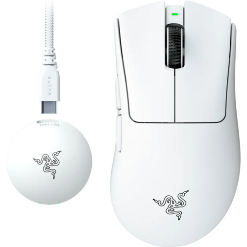 Mouse Razer DeathAdder V4 Pro, alb