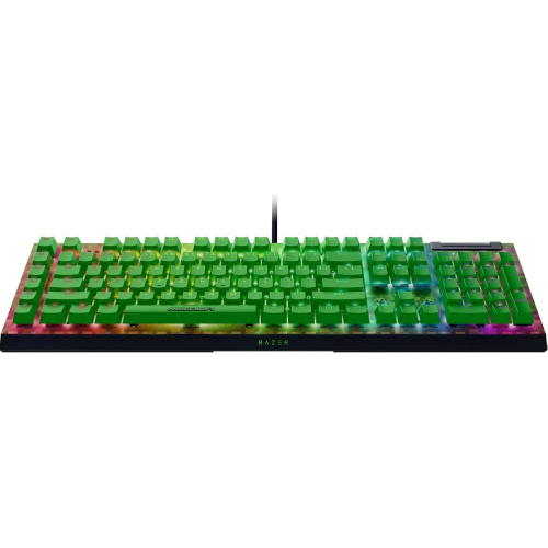 Tastatura Razer Blackwidow V4 X Minecraft Edition, Green Switch, RGB LED, USB, Black