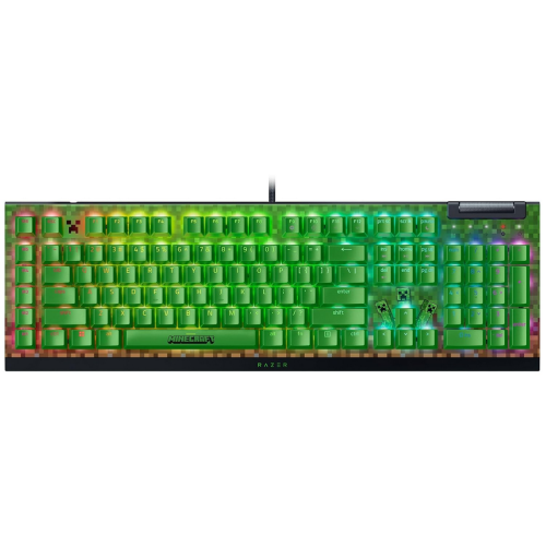 Tastatura Razer Blackwidow V4 X Minecraft Edition, Green Switch, RGB LED, USB, Black
