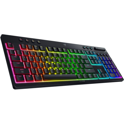 Tastatura Razer Blackwidow V4 Low-profile HyperSpeed Orange Switch, RGB LED, USB Wireless/Bluetooth/USB-C, Black