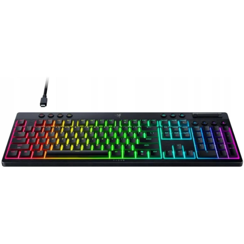 Tastatura Razer Blackwidow V4 Low-profile HyperSpeed Yellow Switch, USB Wireless/Bluetooth/USB-C, Black