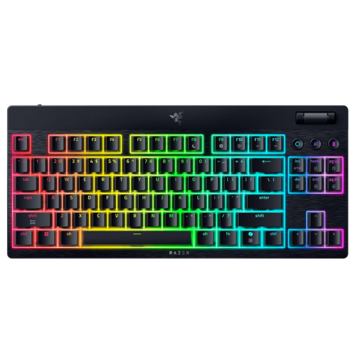 Tastatura Razer Blackwidow V4 TKL Low-profile Orange Tactile Switch, RGB LED, USB Wireless/Bluetooth/USB, Black