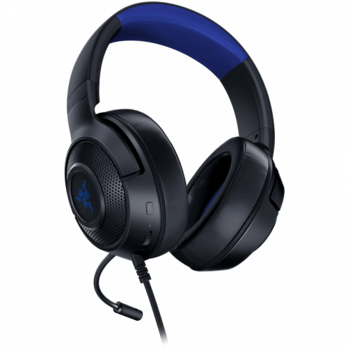 Casti cu microfon Razer Kraken X, 3.5mm jack, Black-Blue