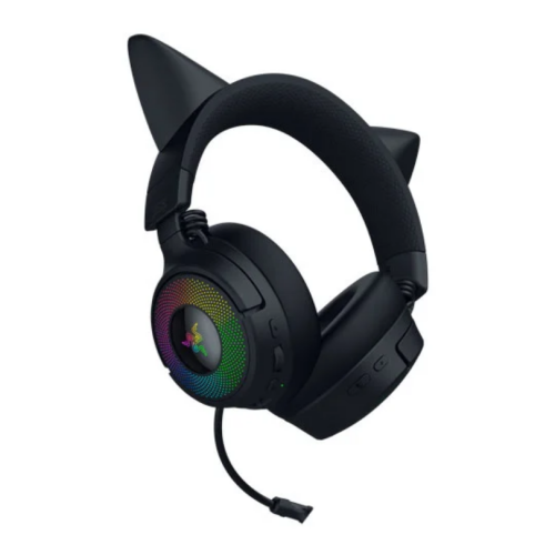 Casti cu microfon Razer Kraken Kitty V3 Pro, RGB LED, USB Wireless/Bluetooth/3.5 mm jack, Black