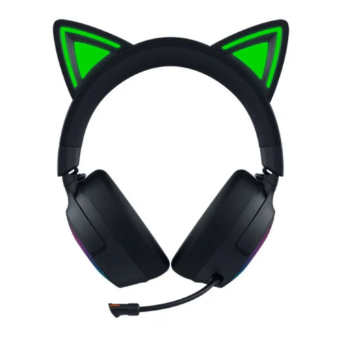 Casti cu microfon Razer Kraken Kitty V3 Pro, RGB LED, USB Wireless/Bluetooth/3.5 mm jack, Black