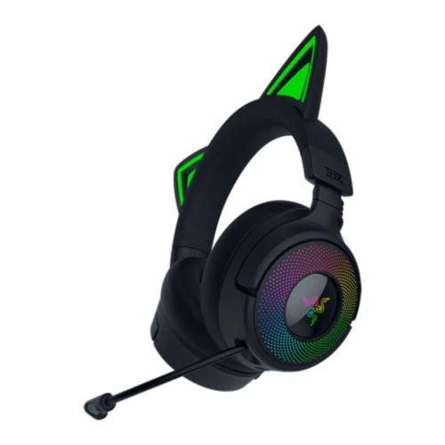 Casti cu microfon Razer Kraken Kitty V3 Pro, RGB LED, USB Wireless/Bluetooth/3.5 mm jack, Black