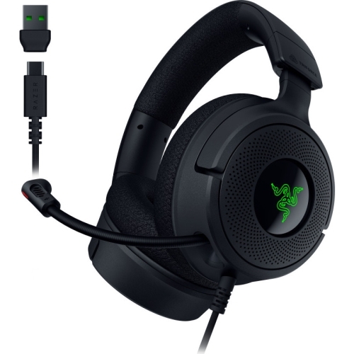 Casti cu microfon Razer Kraken V4 X, USB/USB-C, Black