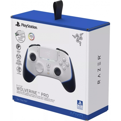 Gamepad Razer Wolverine V2 Pro, USB/USB Wireless, White-Black