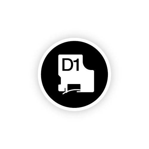 Banda Termica Dymo Black on Transparent - 9mm