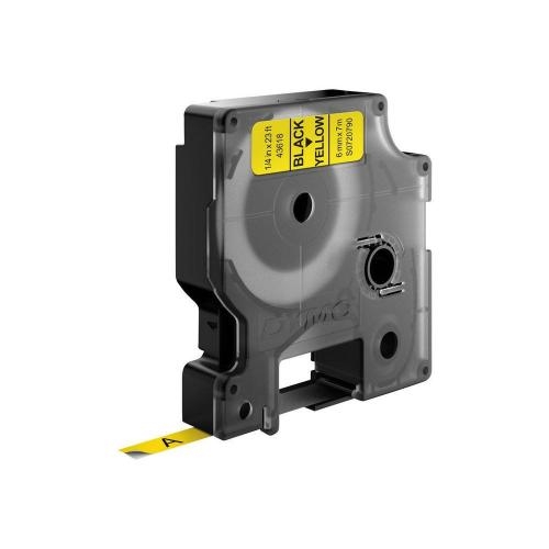 Banda Termica DYMO D1 - Black on Yellow - 6mm