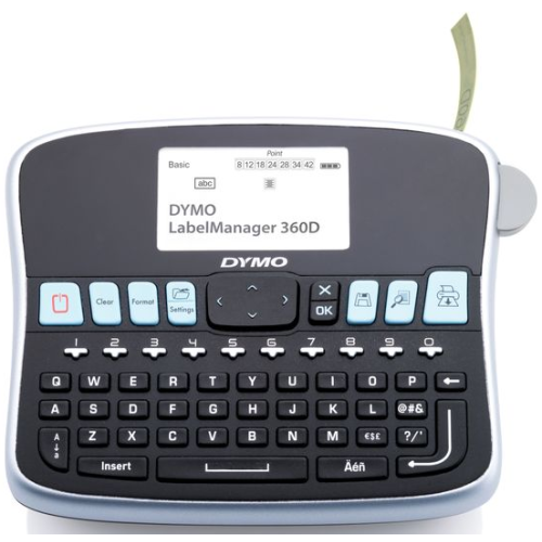 DYMO LABELMANAGER 360D LABE/AZERTY RIBBON D1 6/9/12/19 MM FR