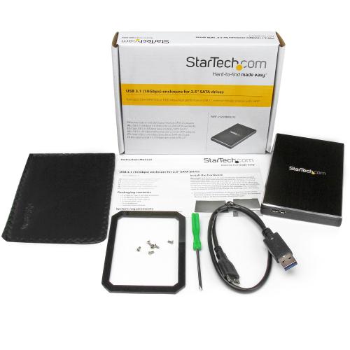 Rack SSD/HDD Startech, USB 3.1 Tip B, 2.5inch, Black