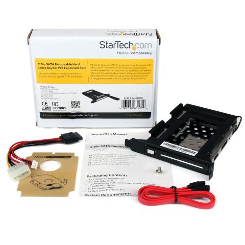 Rack HDD Startech S25SLOTR, 2.5inch, SATA, Black