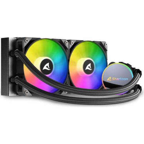Cooler procesor Sharkoon S70 RGB AIO, 2x 120mm