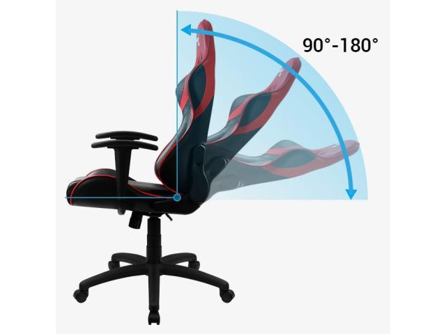 Scaun Gaming Aerocool AC100 AIR, Black-Red