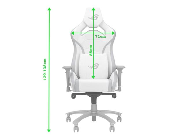 Scaun gaming ASUS ROG Chariot X Core, White