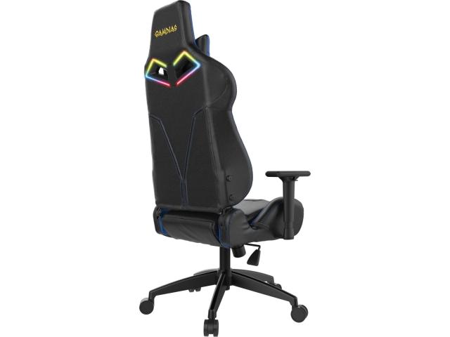 Scaun gaming Gamdias Achilles E1 L, RGB, Black-Blue
