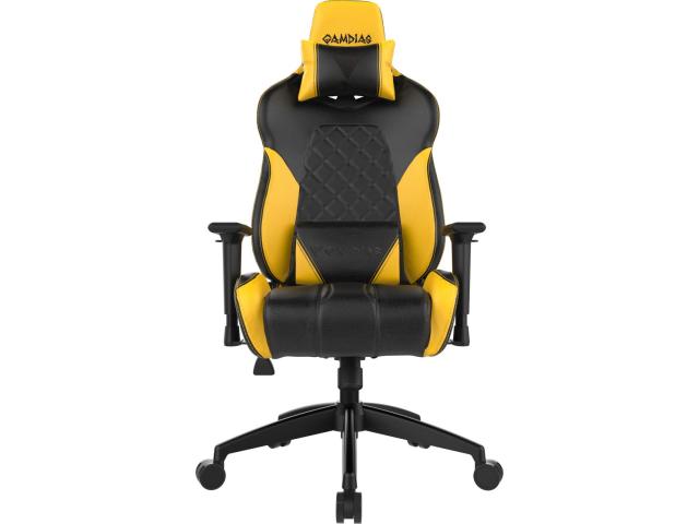 Scaun gaming Gamdias Achilles E1 L, RGB, Black-Yellow