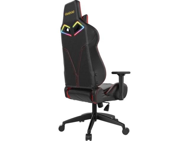 Scaun gaming Gamdias Achilles E1 L, RGB, Black-Red