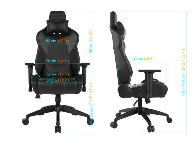 Scaun gaming Gamdias Achilles M1 L, RGB, Black