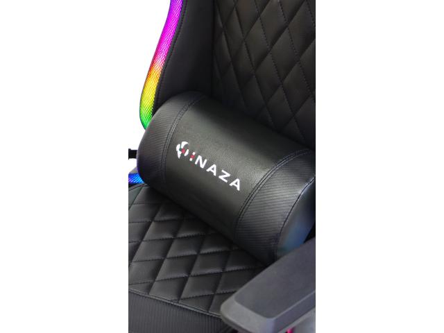 Scaun gaming Inaza Rainbow, RGB LED, Black
