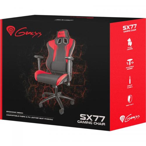 Scaun gaming Natec Genesis Nitro 770, Black-Red