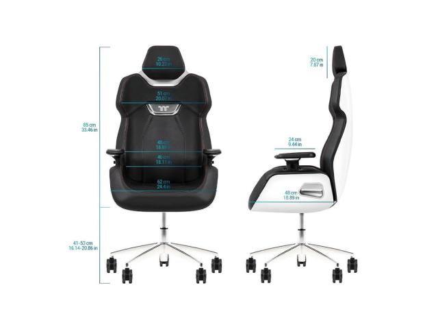 Scaun gaming Thermaltake Premium Argent E700, Black