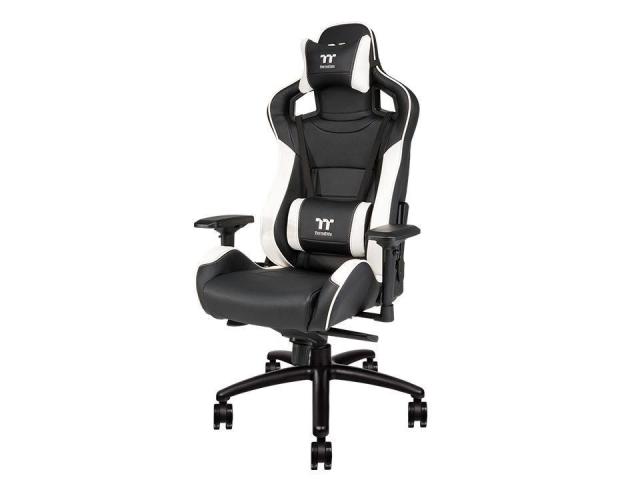 Scaun gaming Thermaltake Tt eSPORTS X Fit, Black-White