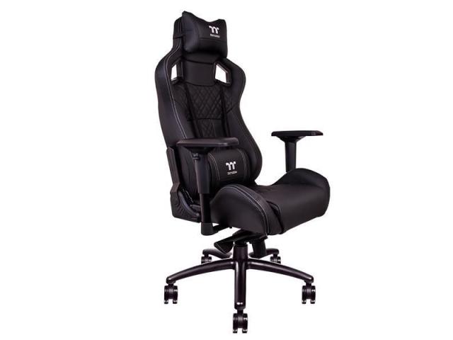 Scaun gaming Tt eSPORTS by Thermaltake X FIT Real Leather, Black