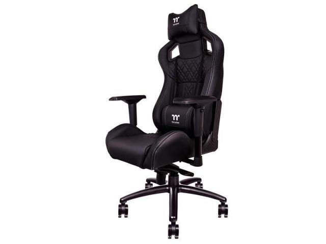 Scaun gaming Tt eSPORTS by Thermaltake X FIT Real Leather, Black