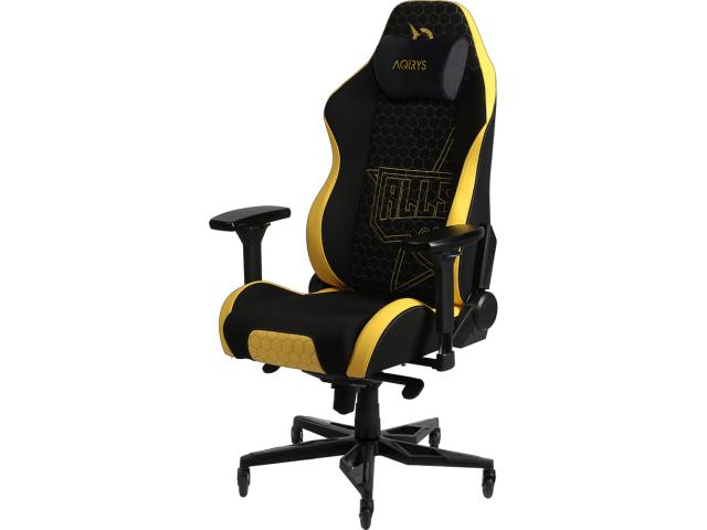 Scaun gaming AQIRYS Ymir, Black-Yellow