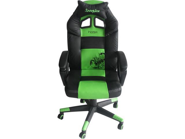 Scaun gaming Marvo CH-105, Black-Green