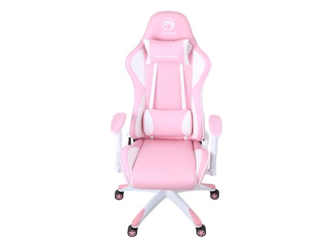 Scaun pentru gaming Marvo CH-106, Pink-White
