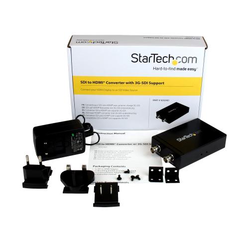 Adaptor converter Startech SDI2HD, SDI + HDMI, Black