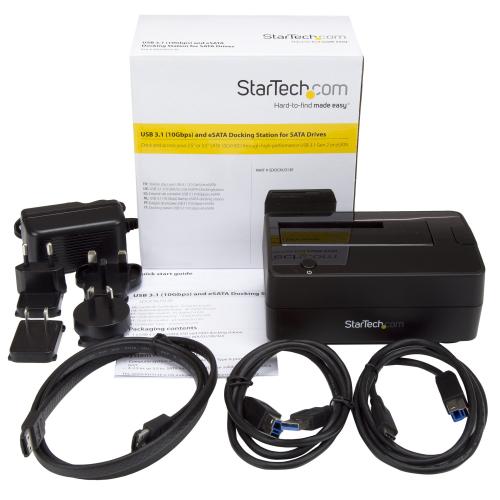 Docking Station HDD Startech SDOCKU313E, USB 3.1, 3.5inch