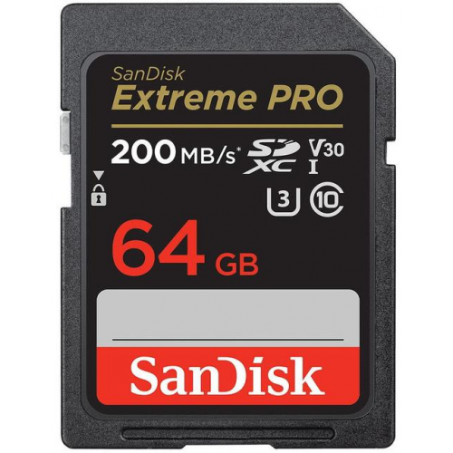 Memory Card SDXC SanDisk by WD Extreme PRO 64GB, Class 10, UHS-I U3