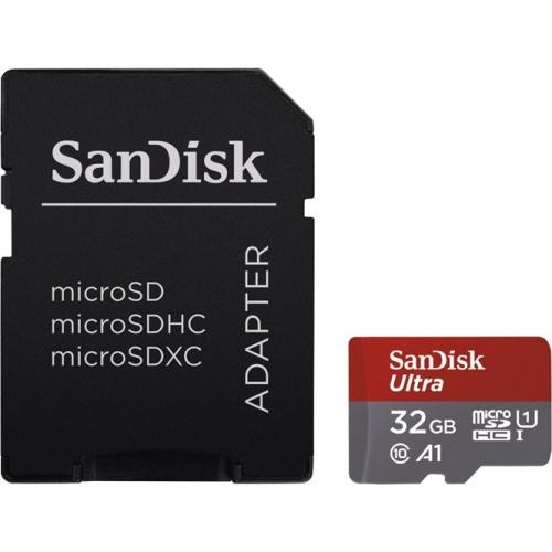 Memory Card microSDXC SanDisk by WD Ultra 32GB, Class 10, UHS-I U1, A1 + Adaptor SD