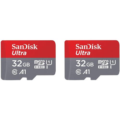 Memory Card microSDXC SanDisk by WD Ultra 32GB, Class 10, UHS-I U1, A1, 2Pack